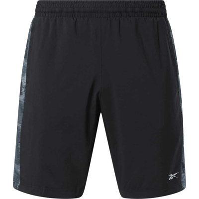 Reebok TRAIN CAMO WOVEN SHORT čierna sivá