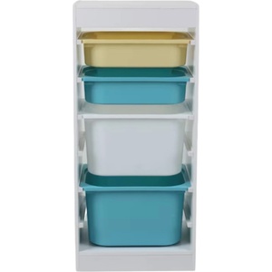 Ginger Home Етажерка с кутии за играчки Ginger Home - Бяла (TF6745-2) - kindermarket