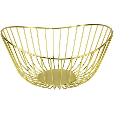 Horecano - Метална фруктиера / купа елипса 28x27xh10/13см златна CHARM-(232033) (HC-981806) (01981806)