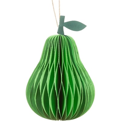 Sass & Belle Хартиена Коледна украса ръчна изработена ø 7 cm Pear Honeycomb - Sass & Belle (UMXM046)