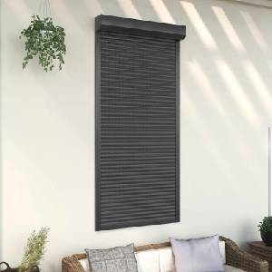 vidaXL Ролетна щора Антрацит 100 x 210 cm Алуминий и полиреутан (42047068)