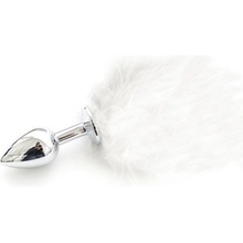 Toyz4lovers Plug Anale Pon Tail Anal Plug Bianco Anální kolík s bambulí