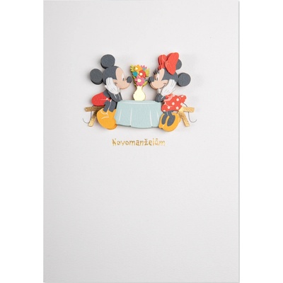Albi Luxusní svatební přání - Mickey a Minnie