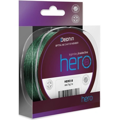 Delphin HERO 8 zelená 1000m 0,30mm 21,4kg