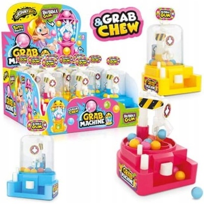 JOHNY BEE GRAB MACHINA Automat na žvýkačky s gumovými bonbóny 9 ks