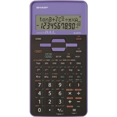 Sharp Kalkulačka EL-531THBVL, fialová, školská