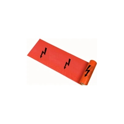 Fólie 220mm x 100m červená s bleskem 611
