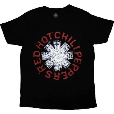 Red Hot Chili Peppers tričko Scribble Asterisk čierne