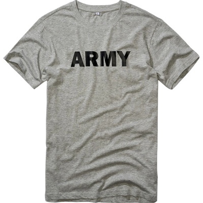 Brandit tričko arm grey melange