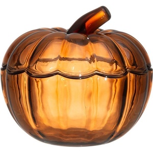 4LIVING Collection (Финландия) Стъклена купа за съхранение 4LIVING PUMPKIN с капак - кафява (TB 4Living 647911)