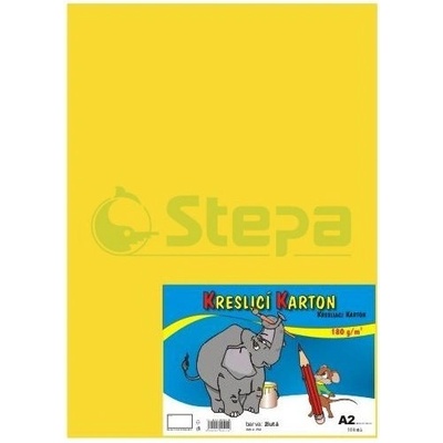 Kreslicí karton A2/180g/10lis žlutá