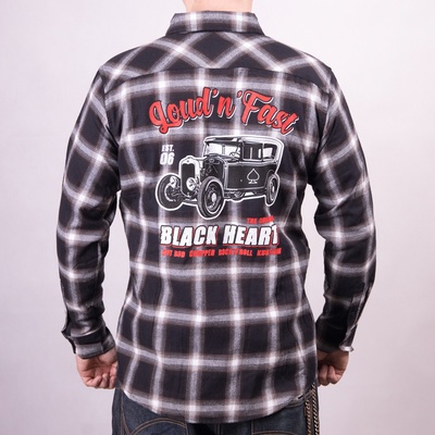 Black Heart hot rod pánská košile černá