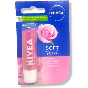 Image 1 of Nivea балсам за устни, Soft Rose