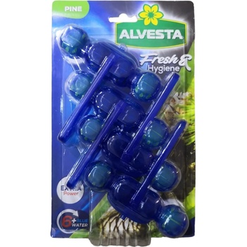 ALVESTA WC Блокче Extra Power PINE Синя вода, 4бр