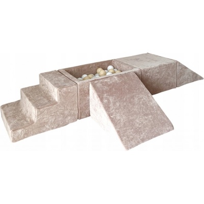 Monio pěnové dětské hřiště velvet béžové – Hledejceny.cz