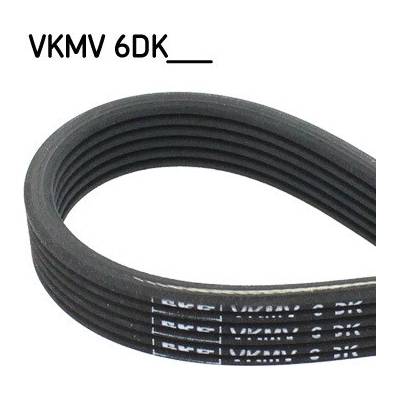 Ozubený klinový remeň SKF VKMV 6DK1195