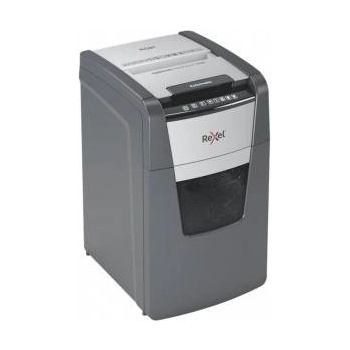 Rexel Унищожител на документи REXEL OPTIMUM 150M, P5, Автоматичен, Micro-Cut (Частици), 150 листа, Кош 44 л, Черен/Сив