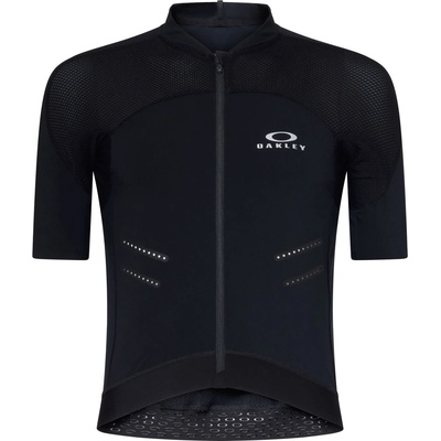 Oakley Мъжка фланелка с къс ръкав за колоездене Oakley Endurance Aero Jersey Cycling jersey - Pitch Black - размер M (056-3977-0112)