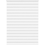 vidaXL Зеброва щора бял 155x230 см Ширина на плата 150, 9 см полиестер (4014818)