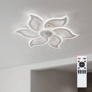 Brilagi - LED димируем таванен вентилатор LED/34W/230V Ø 83 см бял + дистанционно управление (BG4005)