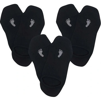 VoXX ponožky Barefoot sneaker 3 páry černá