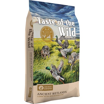 Taste of the Wild Ancient Grain 2, 27кг Ancient Wetlands Taste of the Wild, суха храна за кучета - с патешко
