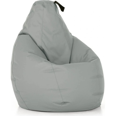 SakyPaky Hruška sedací vak světle šedá