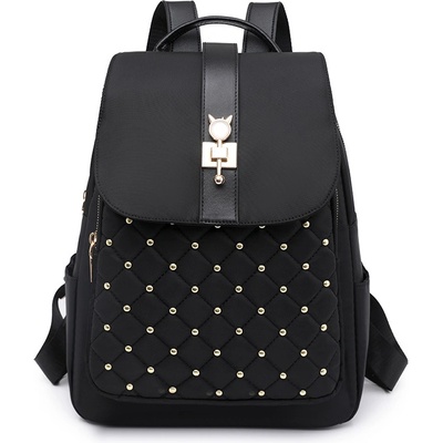 Тесктилна раница с кожени елементи | Кожени раници дамски