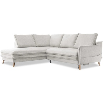 Miuform Бежов разтегателен ъглов диван (ляв ъгъл) Charming Charlie - Miuform (1735ETS509)