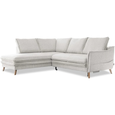 Miuform Бежов разтегателен ъглов диван (ляв ъгъл) Charming Charlie - Miuform (1735ETS509)