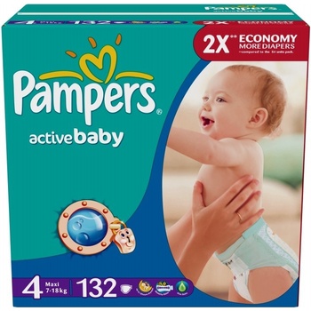 Pampers Active Baby 4 132 ks