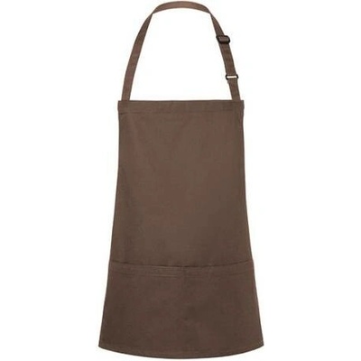 Karlowsky Krátká gastro zástěra KY123 Light-Brown 75x60cm