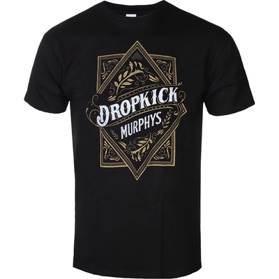 KINGS ROAD Мъжка тениска Dropkick Murphys - Diamond Label - Black - KINGS ROAD - 20253034