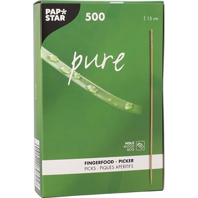 Papstar Pure drevené napichovadlá 15cm
