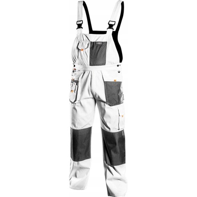 Neo Tools montérky s laclem Bílé