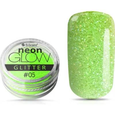 Silcare Ozdobný prášok Neon Glow Glitter 05 Green 3 g