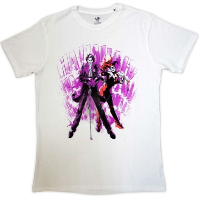 DC Comics tričko Joker Harley & Joker Haha biele