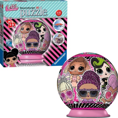 Ravensburger 3D puzzleball L.O.L. Surprise! 72 ks