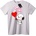 NOONEBRAND Тениска Snoopy Обичам те - XL, Black