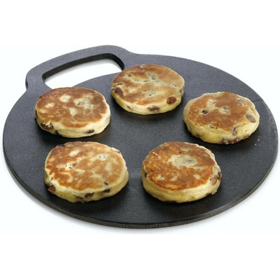 KitchenCraft Plotýnka 27 cm litinová kulatá STONE
