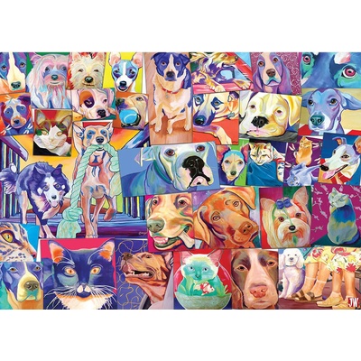 Gibsons - Puzzle The World of Cats and Dogs - 1 000 piese