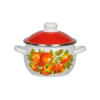 Image 1 of HORECANO Емайлирана тенджера 3л 18см "Яблочньй сезон" (6rh181m) Р (0129155)