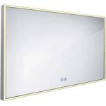 Nimco - Огледало със LED осветление, 120x70 см, сензор за допир, алуминий ZP 13006VX (ZP 13006VX)