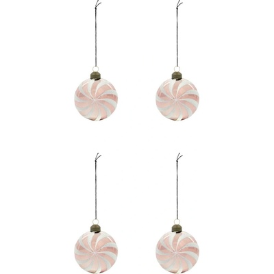 House Doctor Vianočná ozdoba Delic Rose – set 4 ks