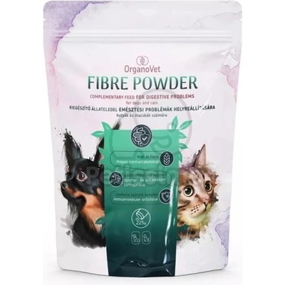 OrganoVet Fibre Powder - допълваща храна за животни за кучета и котки 225 г