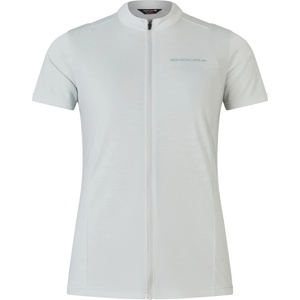 Endura Дамска фланелка с къс ръкав за колоездене Endura Women's Loop S/S Zipped Jersey Cycling jersey - Mains Grey - размер XL (156-2445-0215)