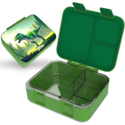Jarlson Mili box na desiatu Dinosaurus zelený