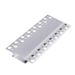 ELMARK 2m. DP65 АЛУМИНИЕВ ПРОФИЛ ЗА LED ЛЕНТА ЗА ВГРАЖДАНЕ В ГИПС (99ACC65)
