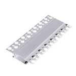 ELMARK 2m. DP65 АЛУМИНИЕВ ПРОФИЛ ЗА LED ЛЕНТА ЗА ВГРАЖДАНЕ В ГИПС (99ACC65)