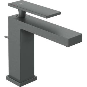 Hansgrohe Tecturis E - Смесител за умивалник със сифон, EcoSmart+, матиран черен хром 73010340 (73010340)